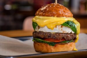 Burger chèvre miel